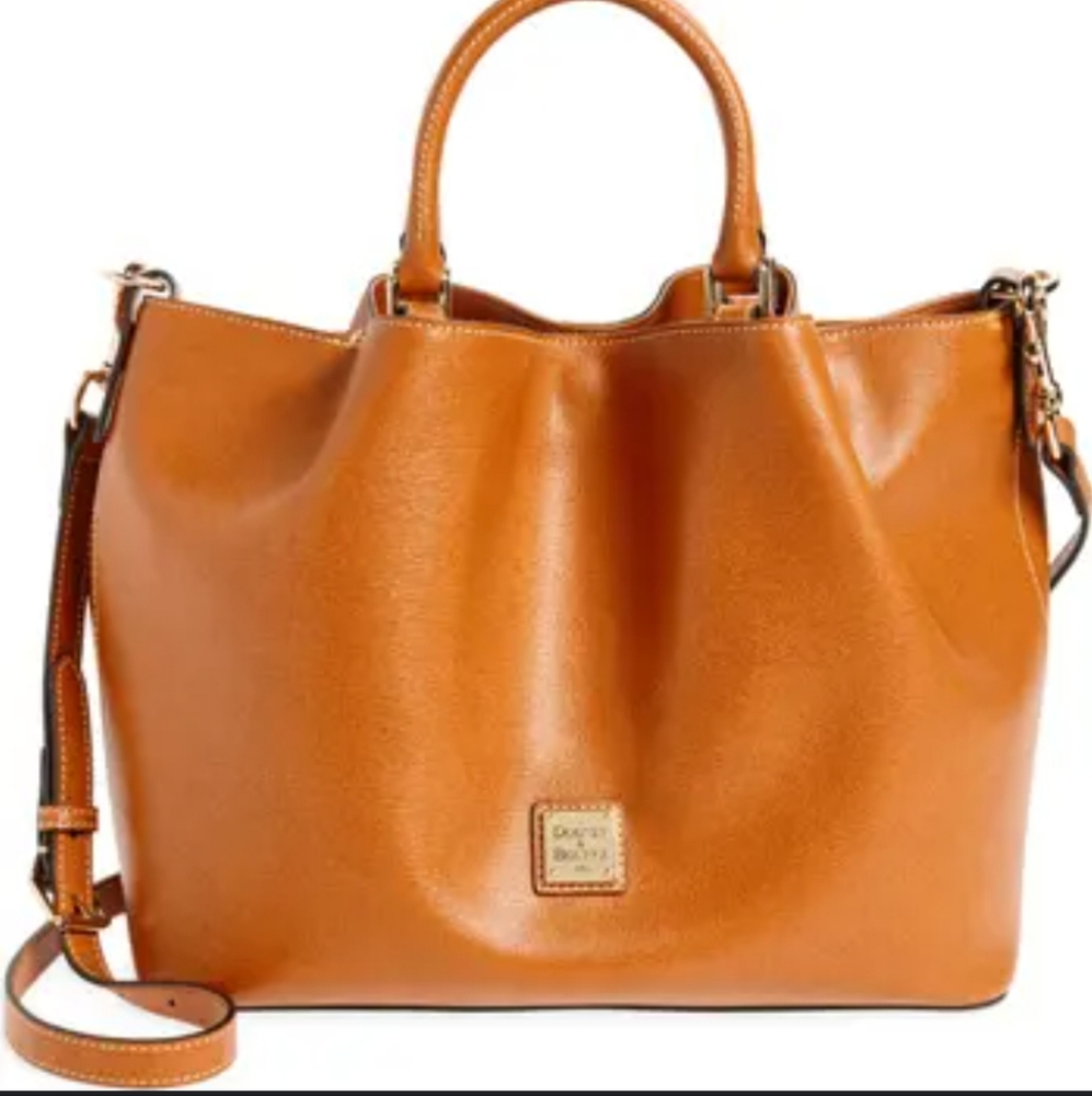 Dooney and bourke brown purse barlow large